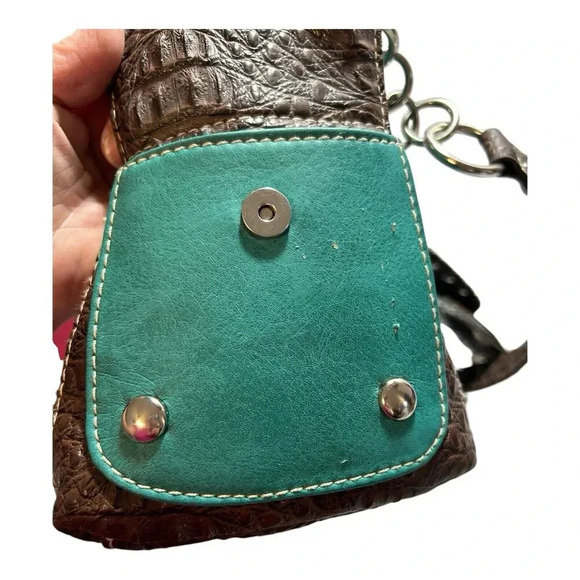 Ladies Western Bling Concealed Carry Turquoise Green Purse - Picture 12 of 16